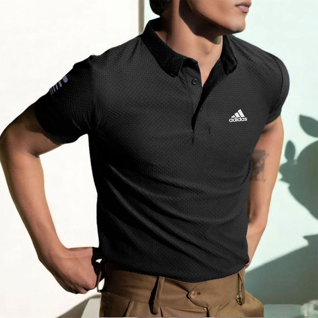 Black Dri Fit Polo T-Shirt for Men