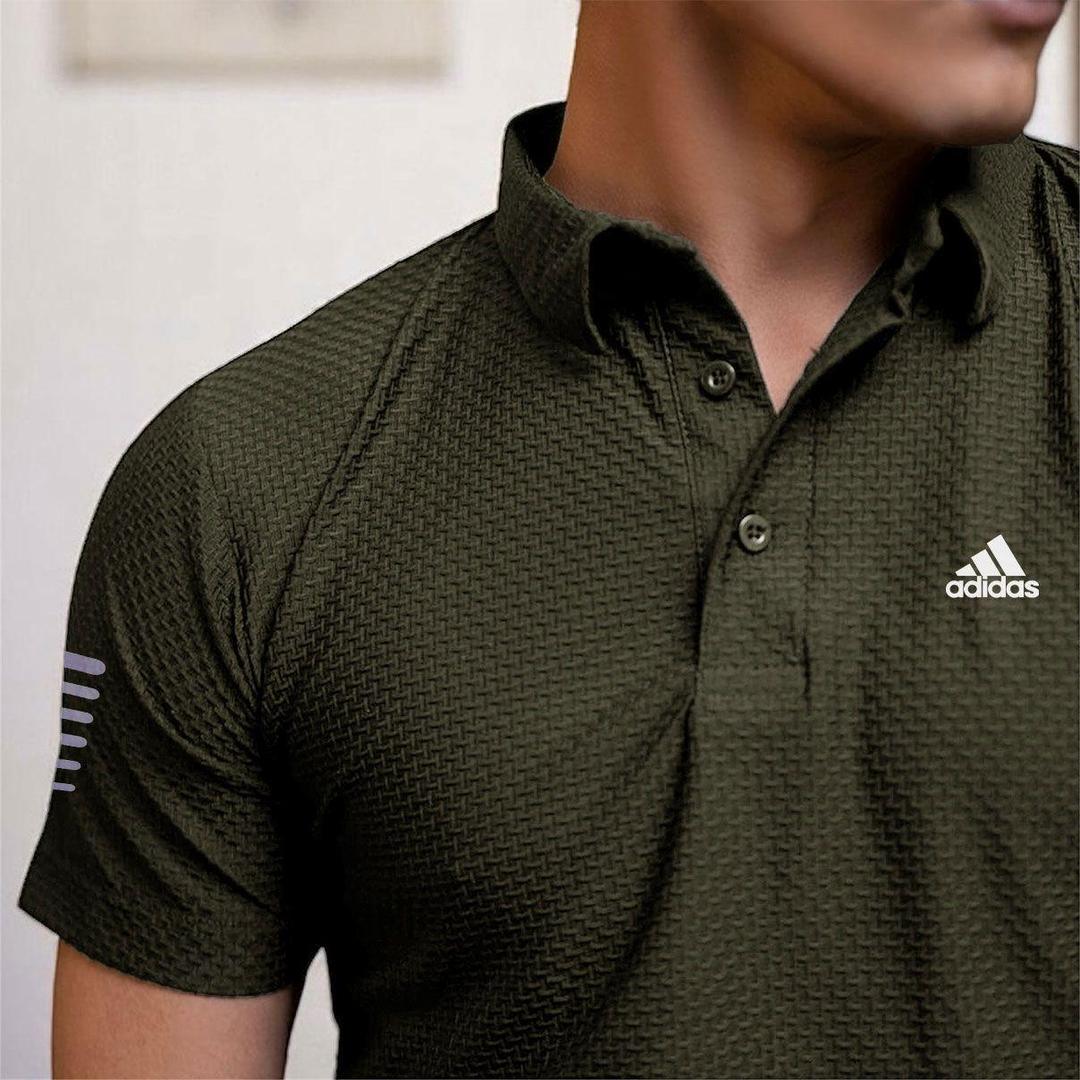 Olive Green Dri Fit Polo T-Shirt for Men