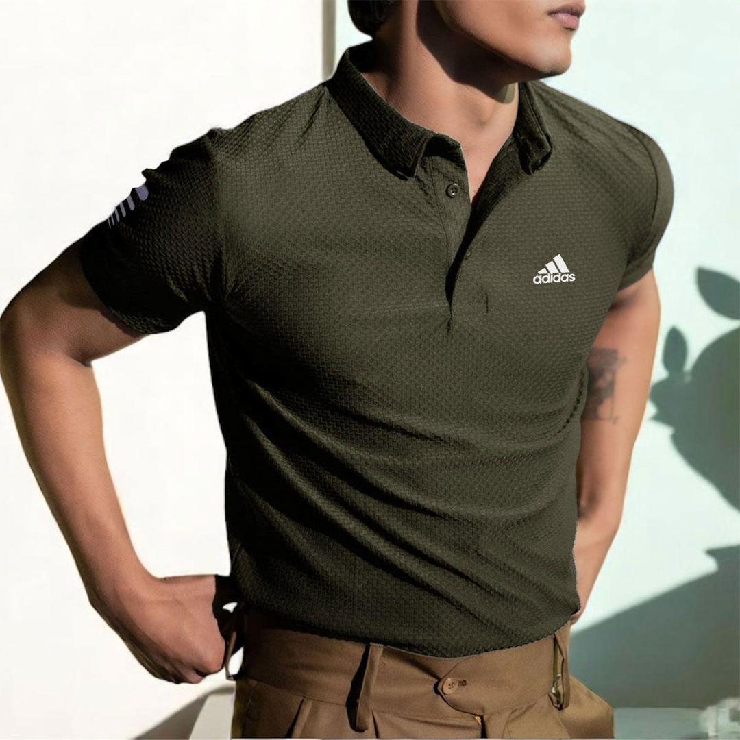 Olive Green Dri Fit Polo T-Shirt for Men