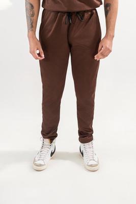 Two-Piece Dri Fit Texture Track Suit for Men- Brown